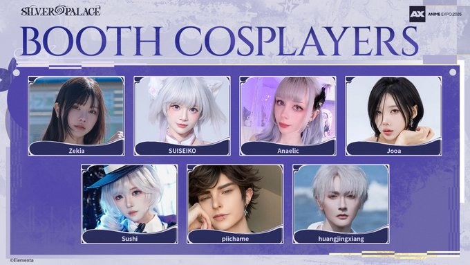 Silver Palace Anime Expo 2026 booth cosplayers lineup