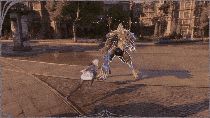 Landing an Execution finisher on a stunned enemy in Silver Palace