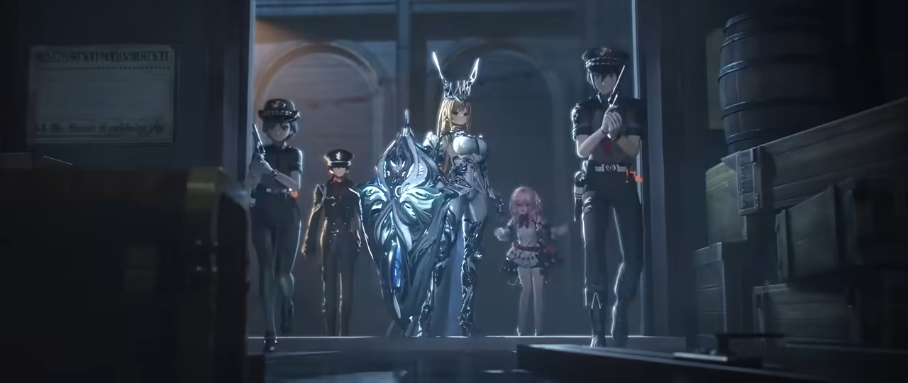 Silver Palace constabulary squad including the bunny knight Gratia searching a warehouse for the missing Reactor