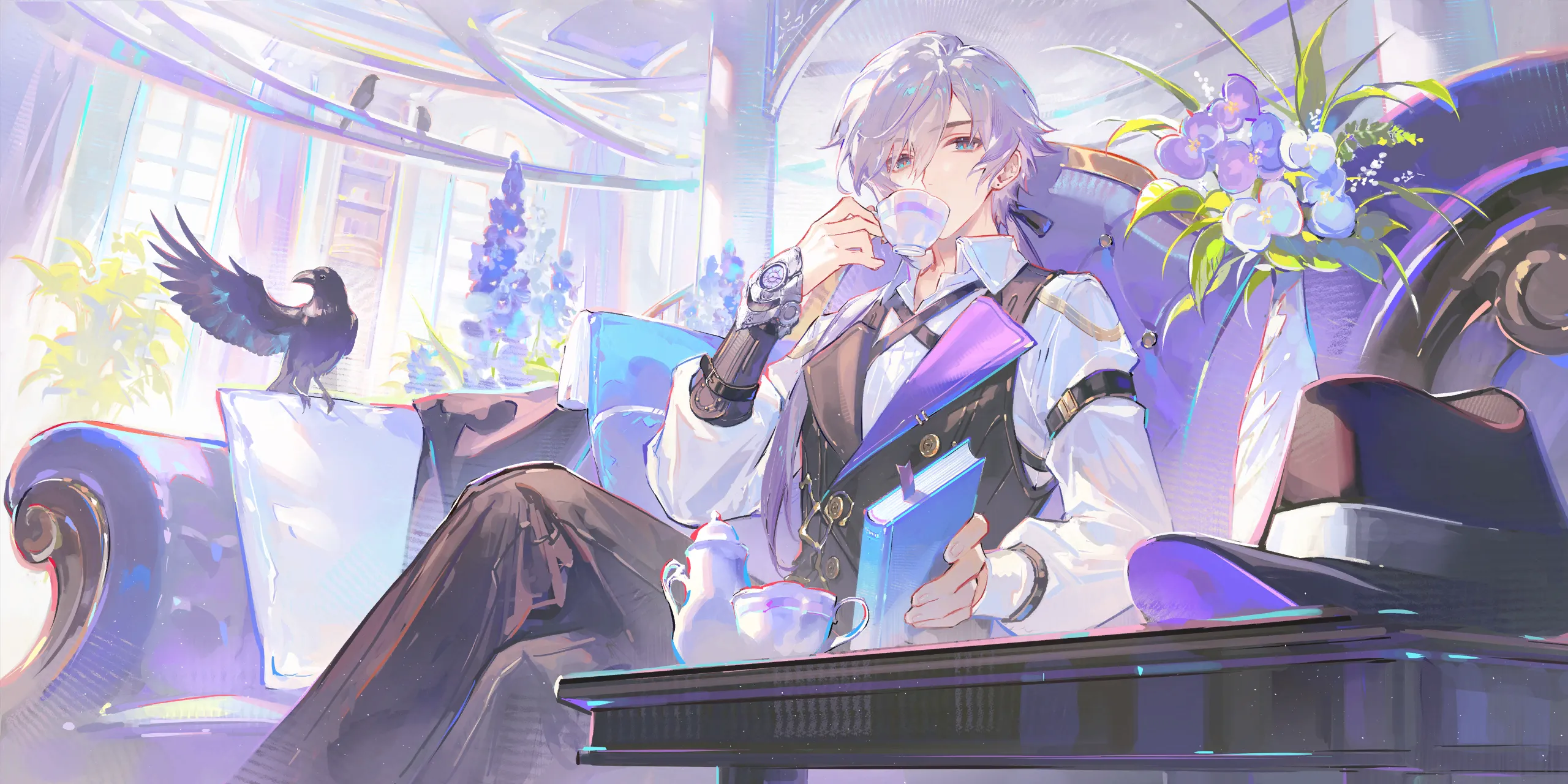 Full splash artwork for The Bitter Tea Mystery