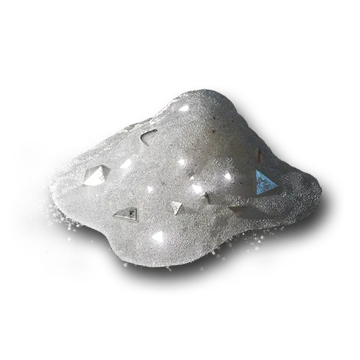 The Mind Grain from Silver Palace, a mound of white sand studded with small blue crystals